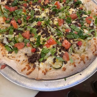 Semi-Famous Samburger Specialty Pizza