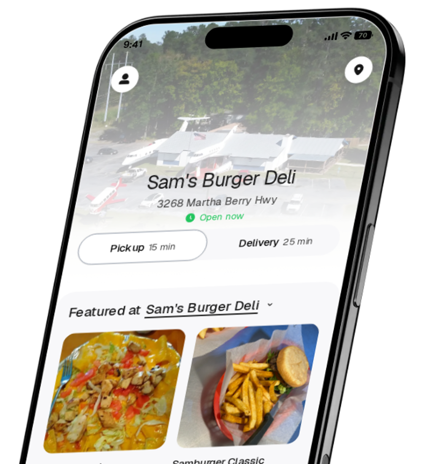 Sam's Burger Deli app preview