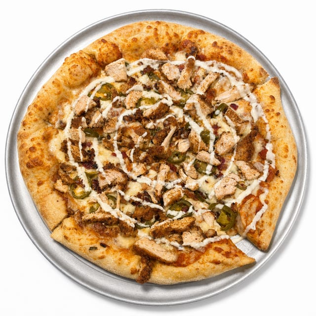 Spicy Fried Chicken Specialty Pizza.